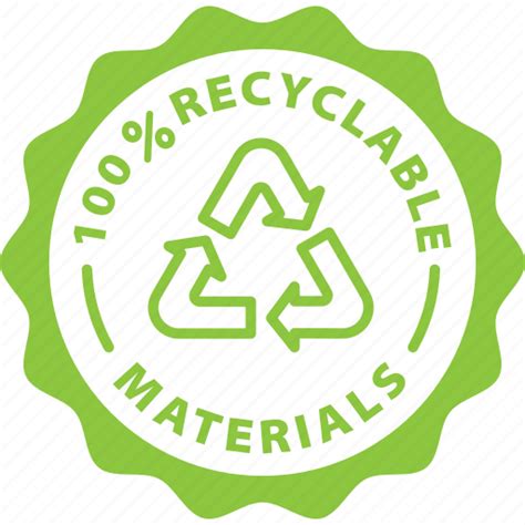 Round, green, stamp, circle, recyclable materials, recyclable icon - Download on Iconfinder